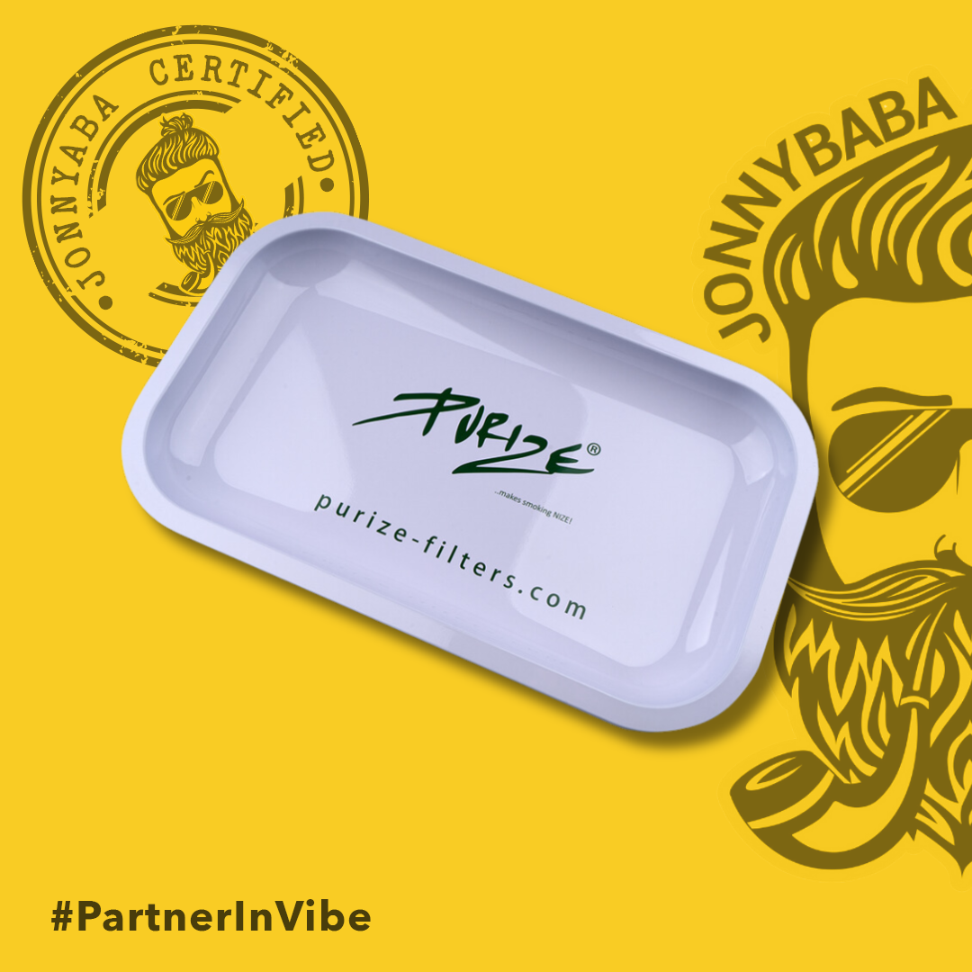 Purize Metal Rolling Tray - White