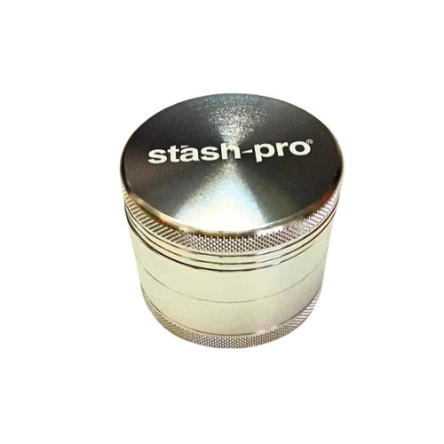 Stash Pro Chrome Silver Metal Herb Crusher - 50mm