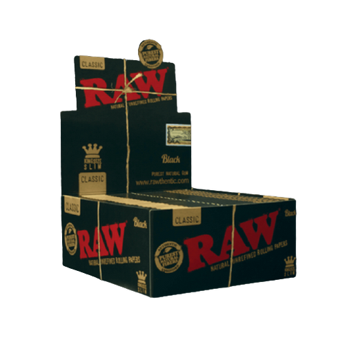 RAW CLASSIC BLACK KING SIZE - Pack of 50 booklets ( Full Box )