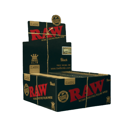 RAW CLASSIC BLACK KING SIZE - Pack of 50 booklets ( Full Box )