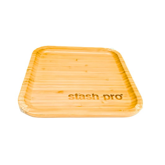 Stash Pro Wooden Rolling Tray