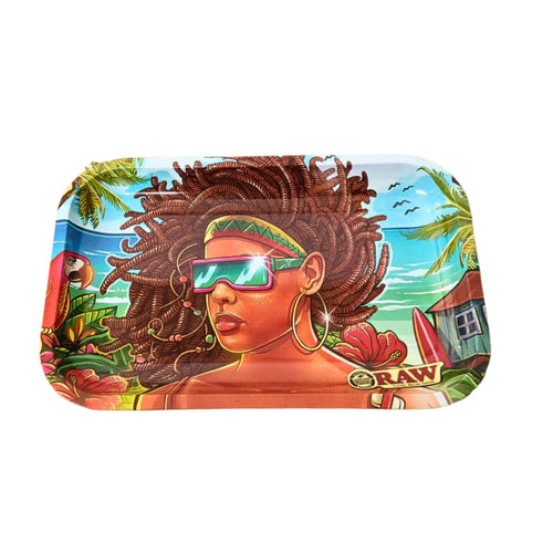 Raw Brazil Rolling Tray 3rd Edition - Small