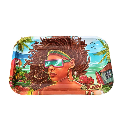 Raw Brazil Rolling Tray 3rd Edition - Small