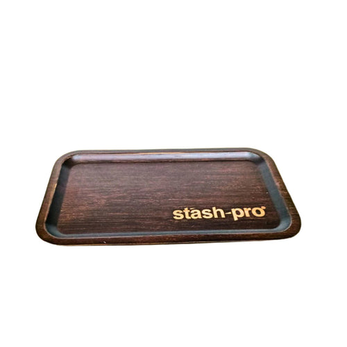 Stash Pro Wooden Rolling Tray Rectangular