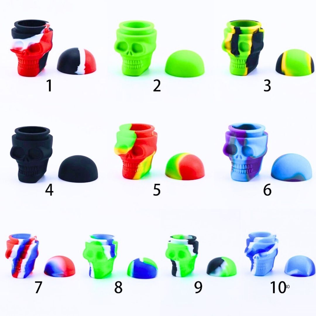 Skull Silicone Container - 15ml