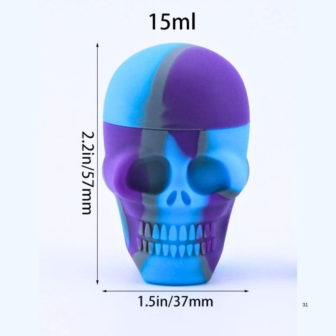 Skull Silicone Container - 15ml
