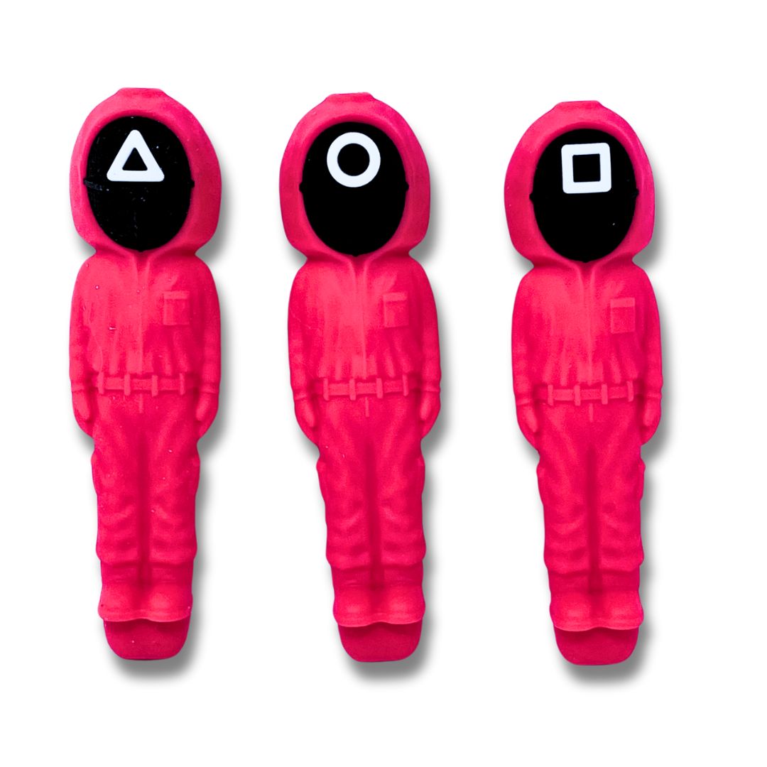Squid Game Silicone Smoking Pipe with Glass Bowl
