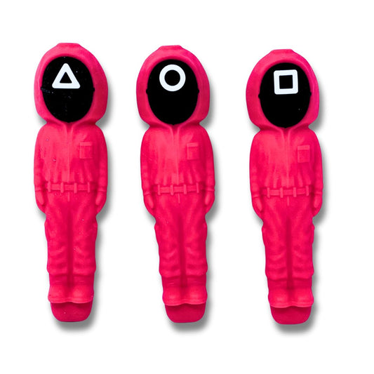 Squid Game Silicone Smoking Pipe with Glass Bowl