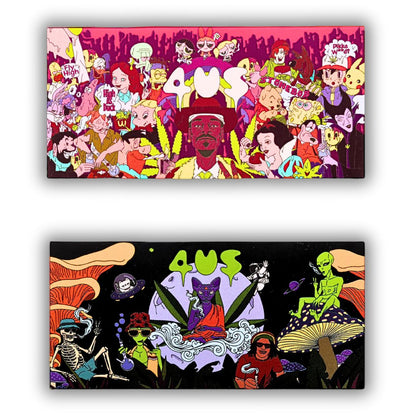 4us Rolling Paper with Tips and Tray Set