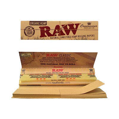 RAW Organic Hemp Connoisseur King size Slim