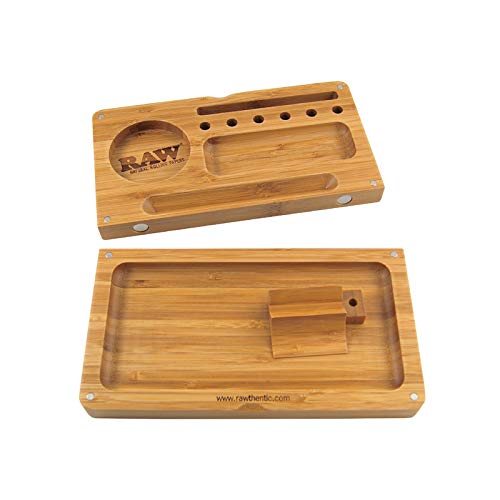 RAW BACKFLIP BAMBOO ROLLING TRAY | Herbbox India