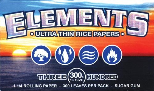 Elements 300 ultra thin rice rolling Papers - 1-1/4th size