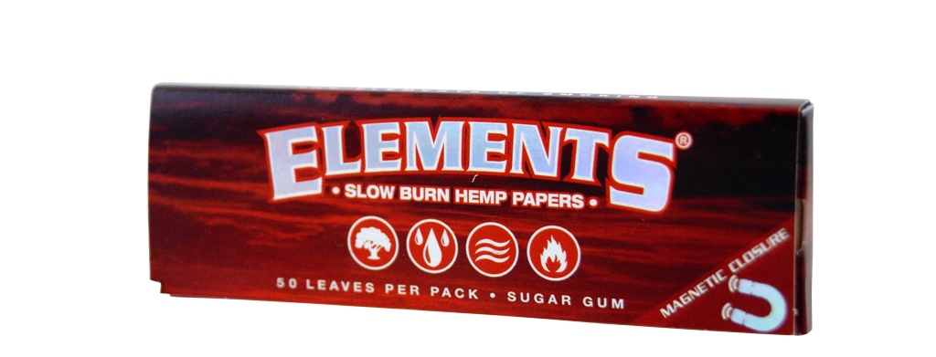 ELEMENTS RED Regular 1¼  Rolling Paper