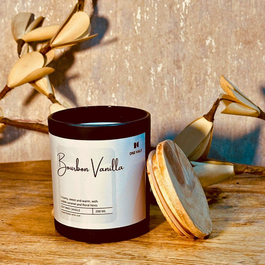 Bourbon Vanilla - One Half Aromatherapy Candle