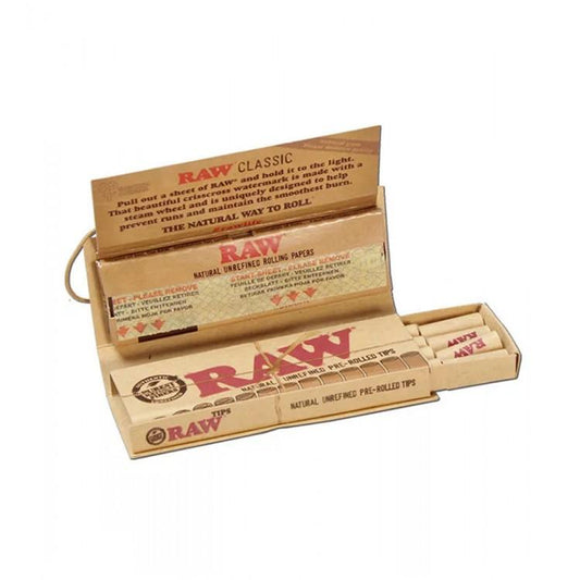 Raw Classic -  Connoisseur 1-1/4 (with pre-rolled tips)