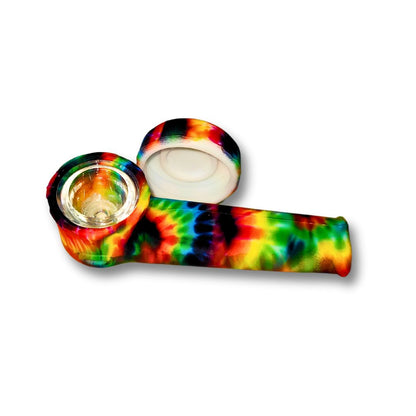 Silicone Smoking Hand Pipe with Caps
