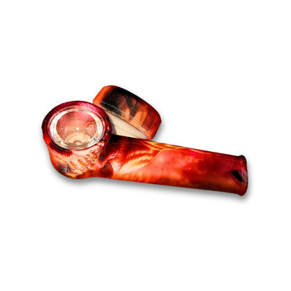 Silicone Smoking Hand Pipe with Caps