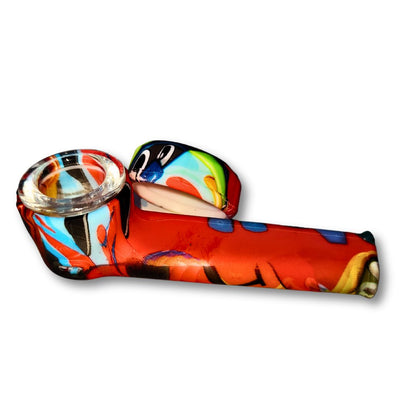 Silicone Smoking Hand Pipe with Caps