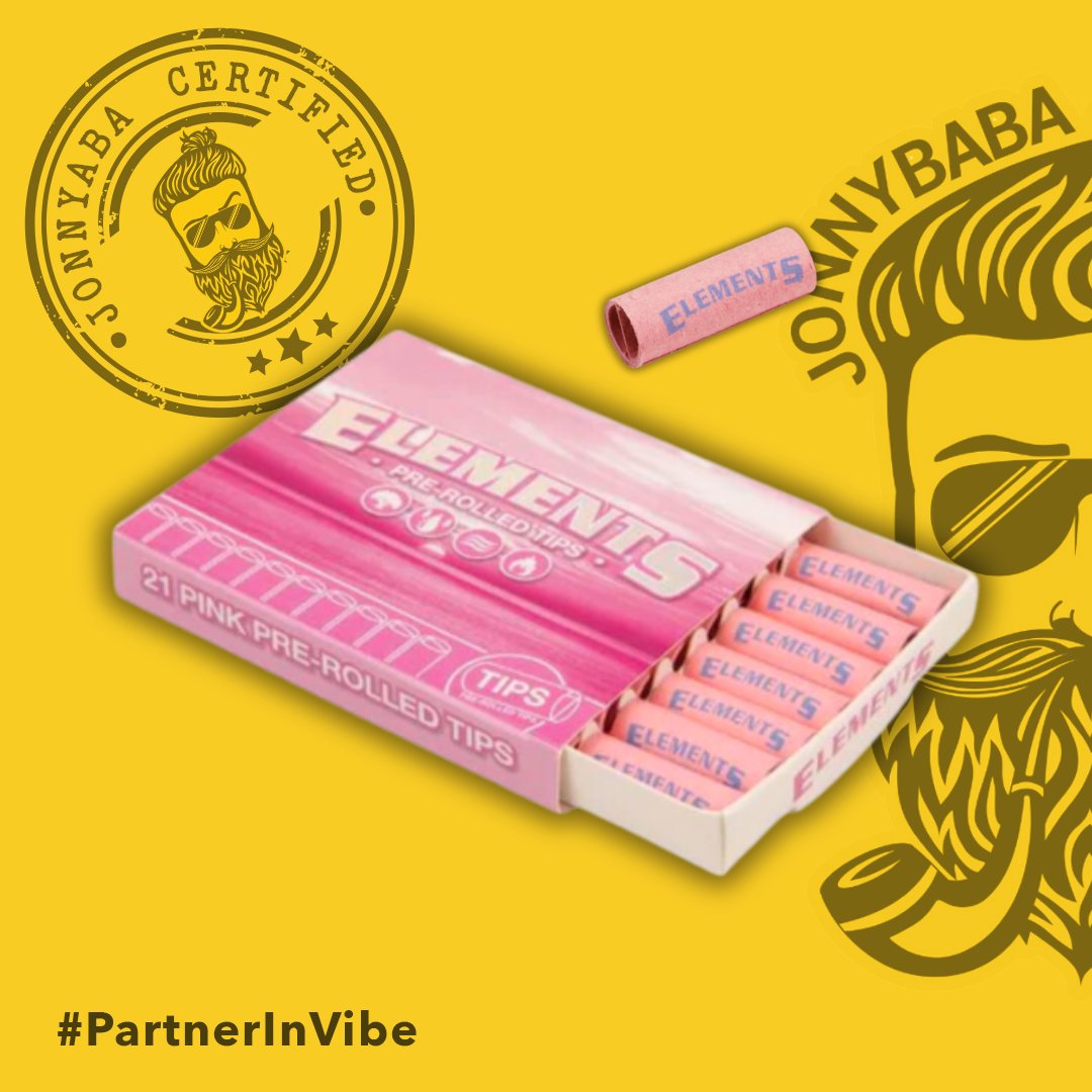 Elements Pink Pre-Rolled Tips 21's
