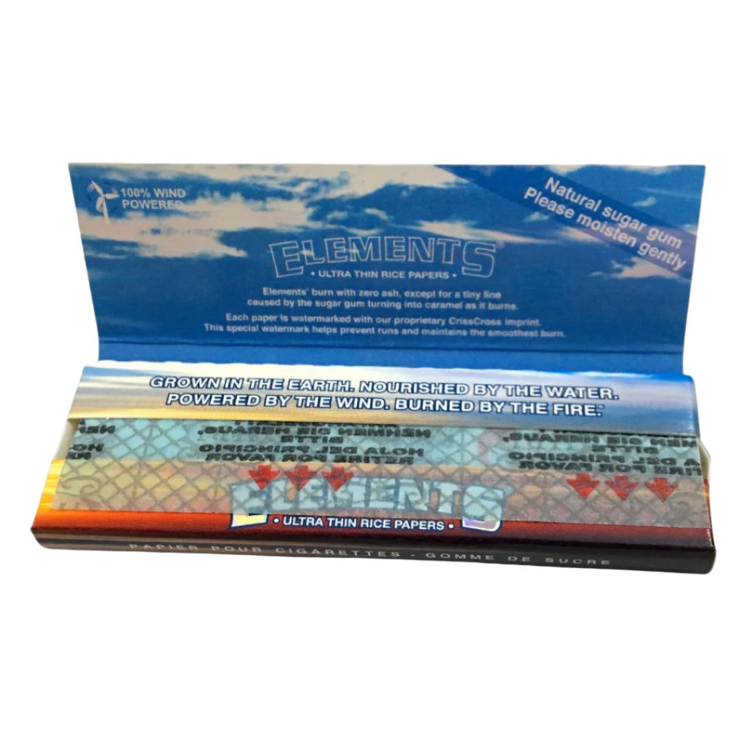 Elements White Single Wide Small Rolling Paper