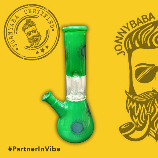 Glass Beaker Ice Percolator bong - 8 inch