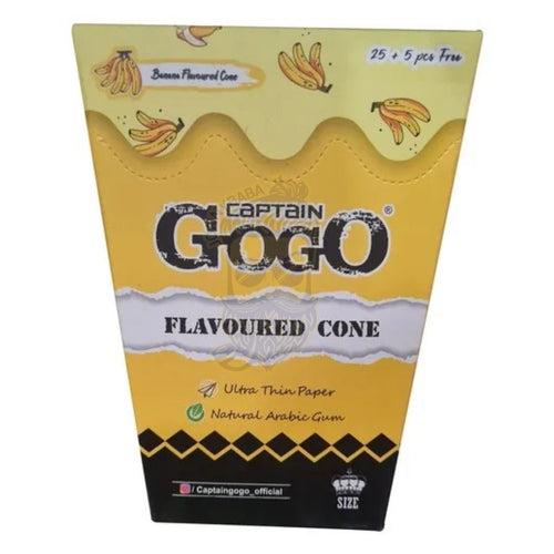 Gogo Banana Flavored Pre-rolled Cones - Pack of 30