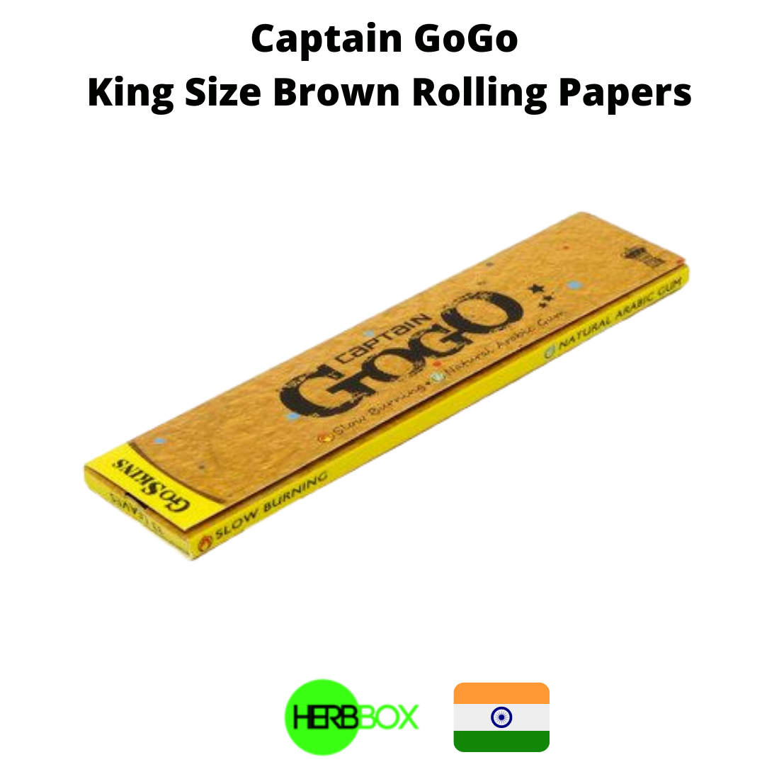 Captain GoGo King Size Brown Rolling Papers