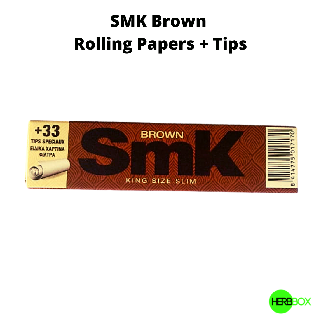 SMK Brown Rolling Papers With Filter Tips