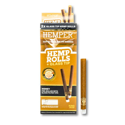 Hemper Glass Tip Hemp Rolls King Size