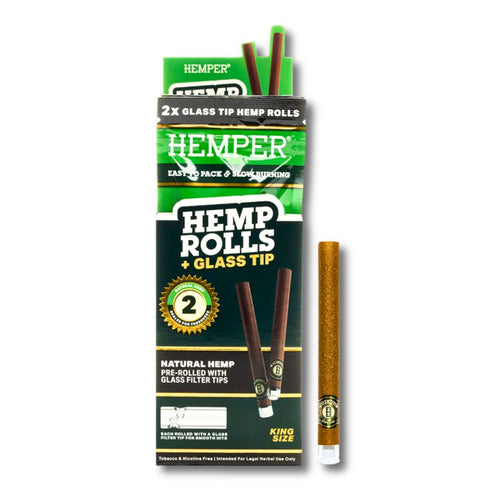 Hemper Glass Tip Hemp Rolls King Size