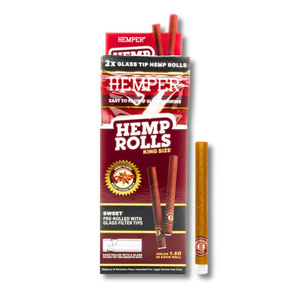 Hemper Glass Tip Hemp Rolls King Size