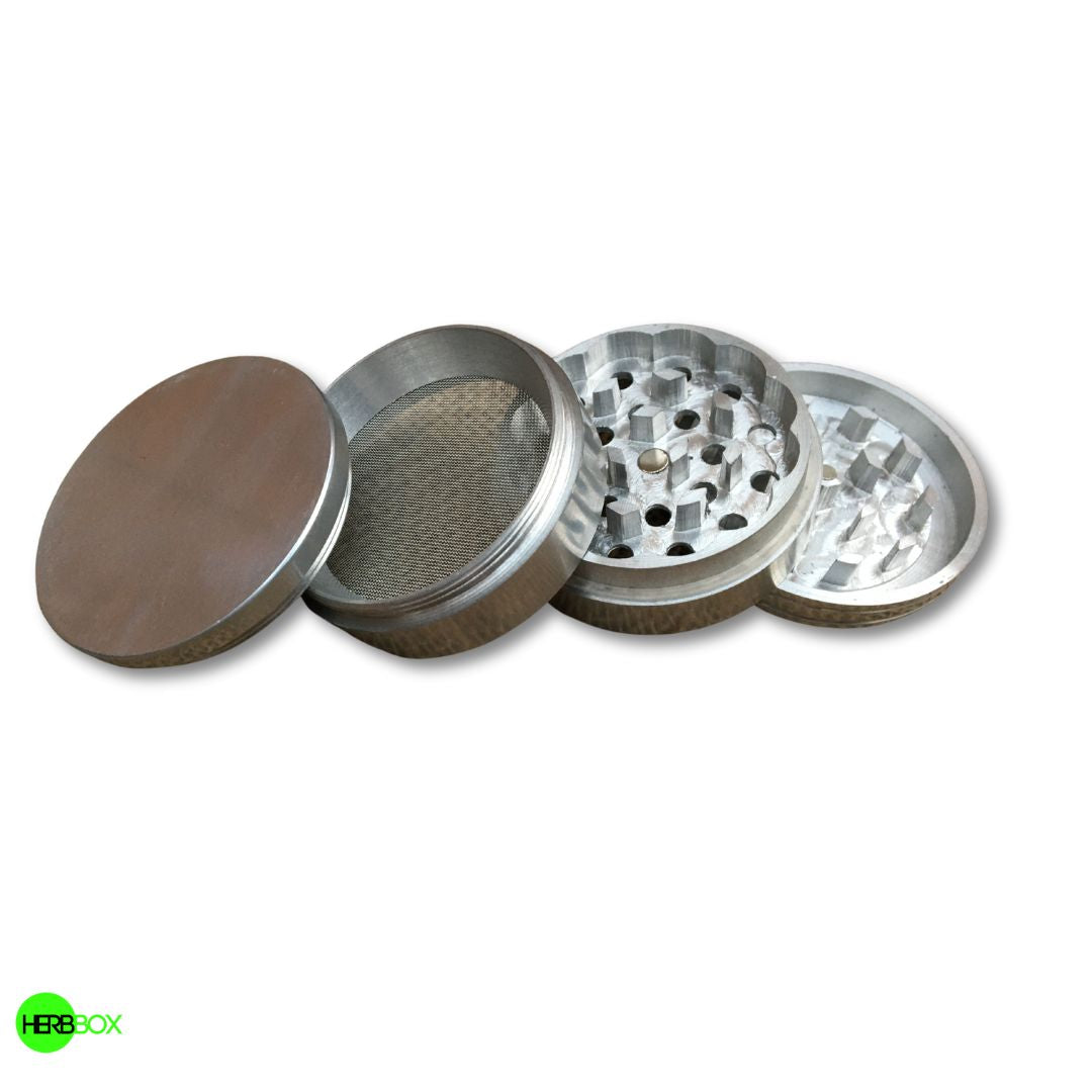 Classic Silver Metal Herb Grinder (55 mm)