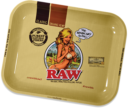 Raw Girl Rolling Tray | Herbbox