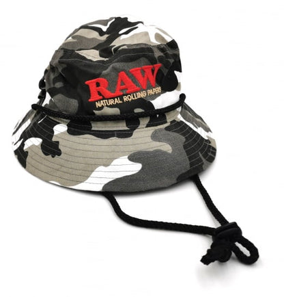 Raw Smokerman Bucket Hat Black/Camo