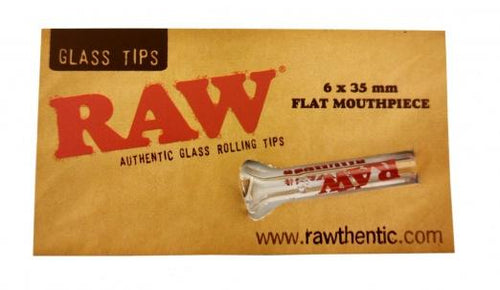 Raw Glass Tips - Flat Mouth Piece