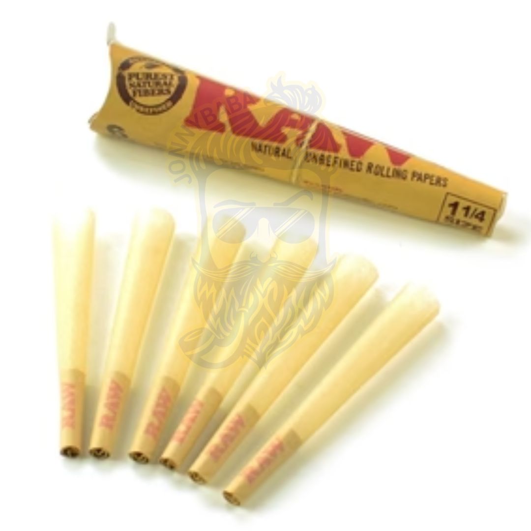 Raw Classic 1 1/4 Pre-Rolled Cones - 6 Cones/Pack