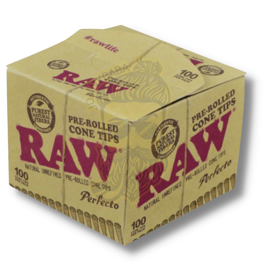 Raw Perfecto Pre-Rolled Cone Tips - 100 Tips per pack