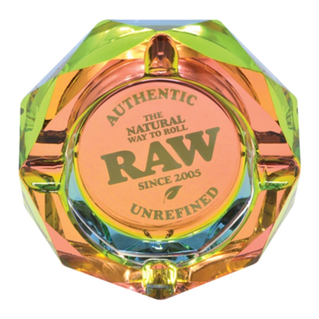 RAW Rainbow Glass Ashtray