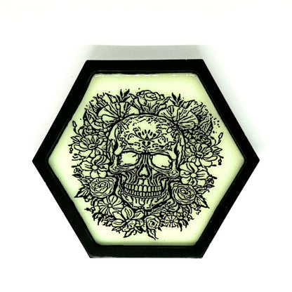 Ubuntu Skull & Roses Tray (Glow in the Dark)