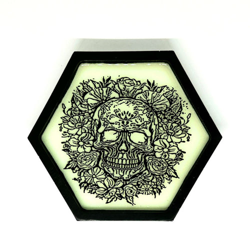 Ubuntu Skull & Roses Tray (Glow in the Dark)