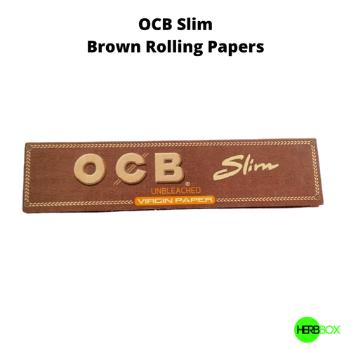 OCB Slim Unbleached Brown Rolling Papers