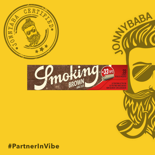 Smoking Brown Rolling Paper With Tips KS