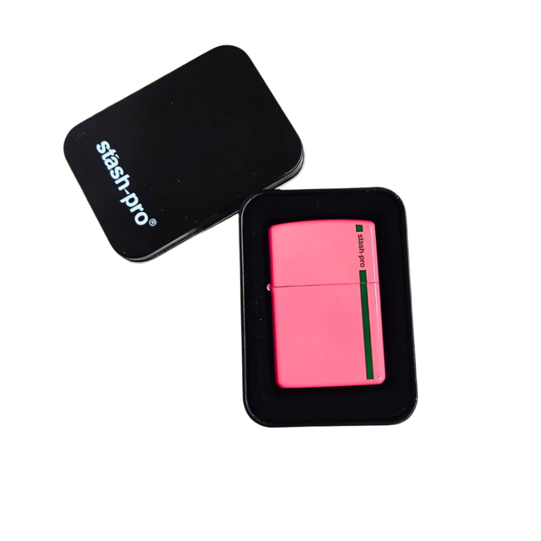Stash-Pro Flip Top Lighter With Metal Case