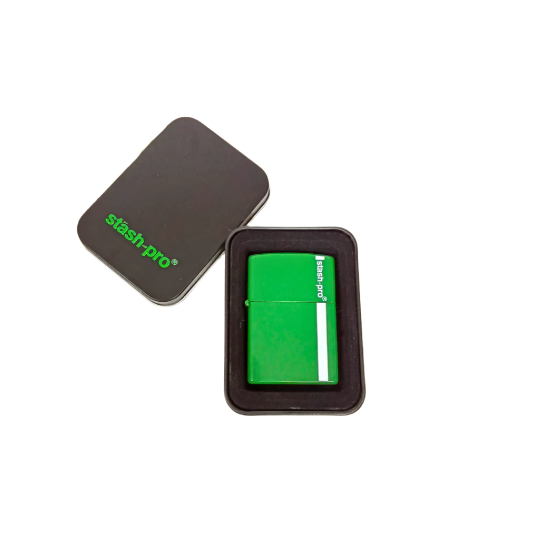 Stash-Pro Flip Top Lighter With Metal Case