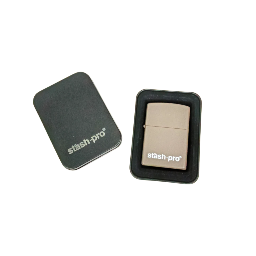 Stash-Pro Flip Top Lighter With Metal Case