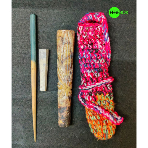 Leaf-Art Stone Chillum Combo
