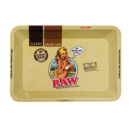 Raw Girl Rolling Tray | Herbbox