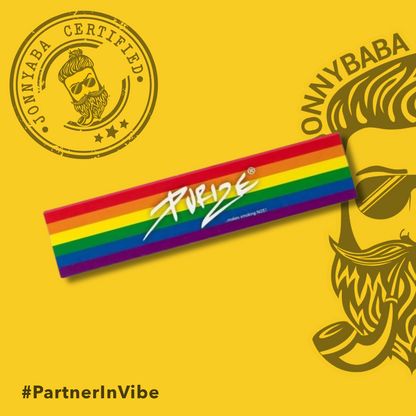 Purize king size slim Rolling Papers - Rainbow