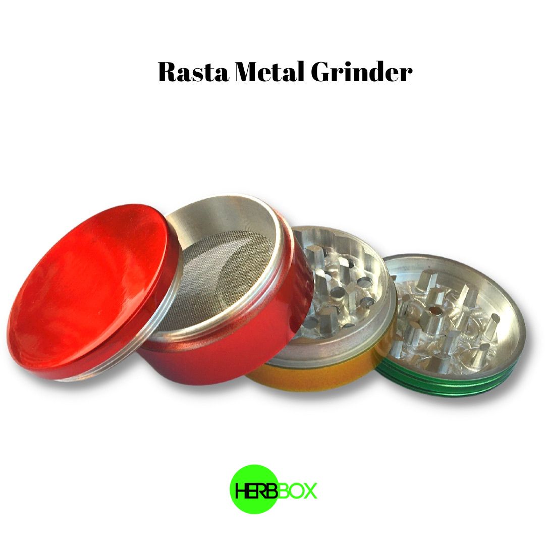 Herbbox - Metal Rasta Crusher/Grinder ( 4 Part )