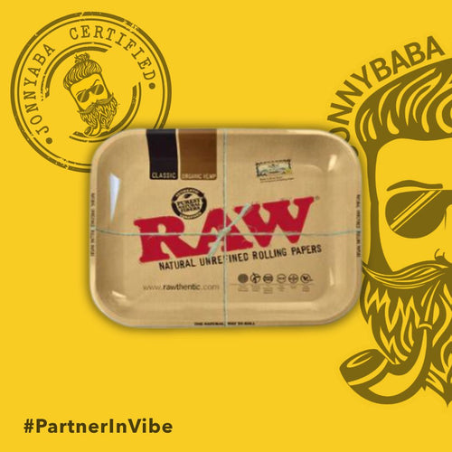 Raw Metal Rolling Tray - Small